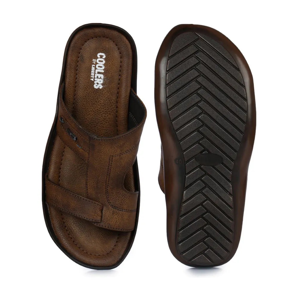 Coolers Casual (Brown) Slippers For Men LAF-227N By Liberty