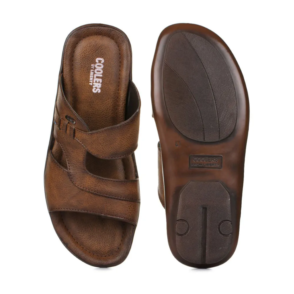 Coolers Casual (Brown) Slippers For Men ORTIZ-21N By Liberty