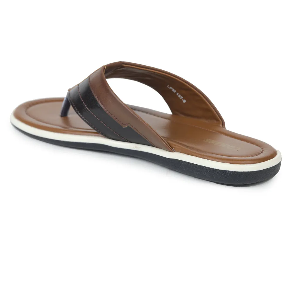 Coolers Casual Slippers For Men (Brown) LPM-157 By Liberty