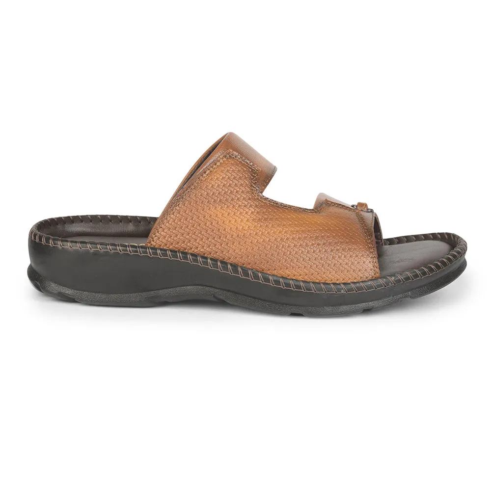 Coolers Casual (Tan) Slippers For Men AVN-21 By Liberty