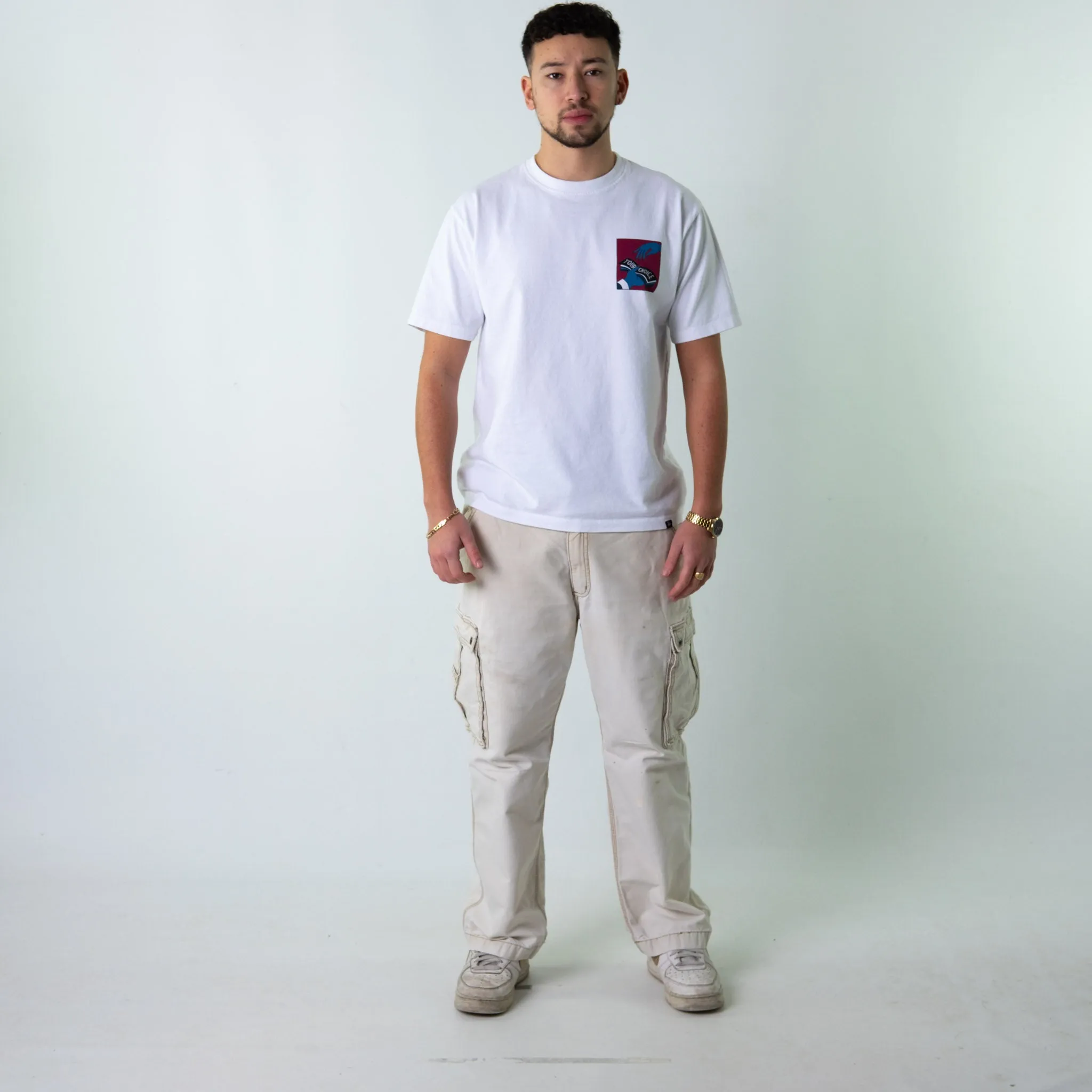 Cream 90s Carhartt  Cargo Skater Trousers Pants Jeans (38x30)