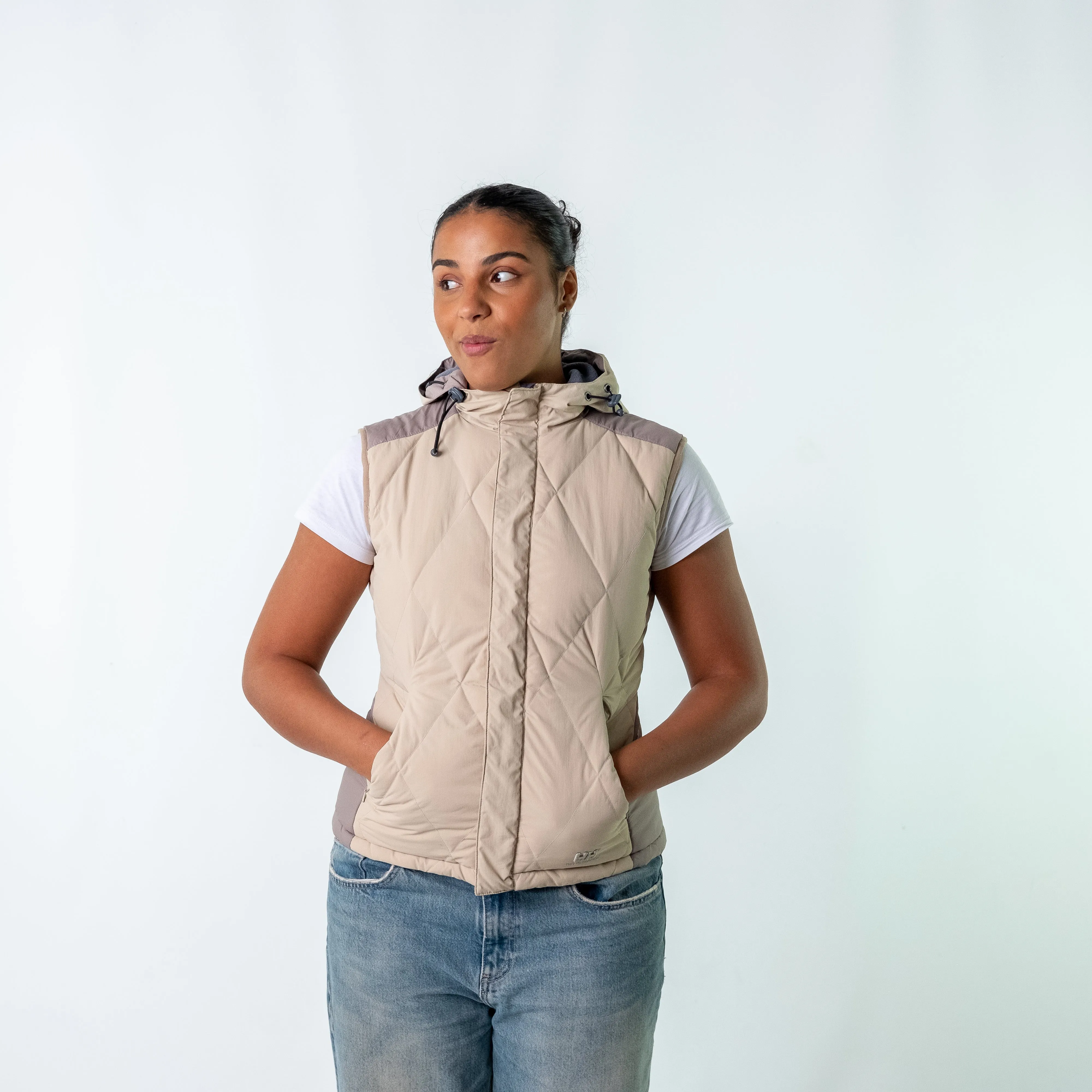 Cream 90s Helly Hansen Gilet (S)