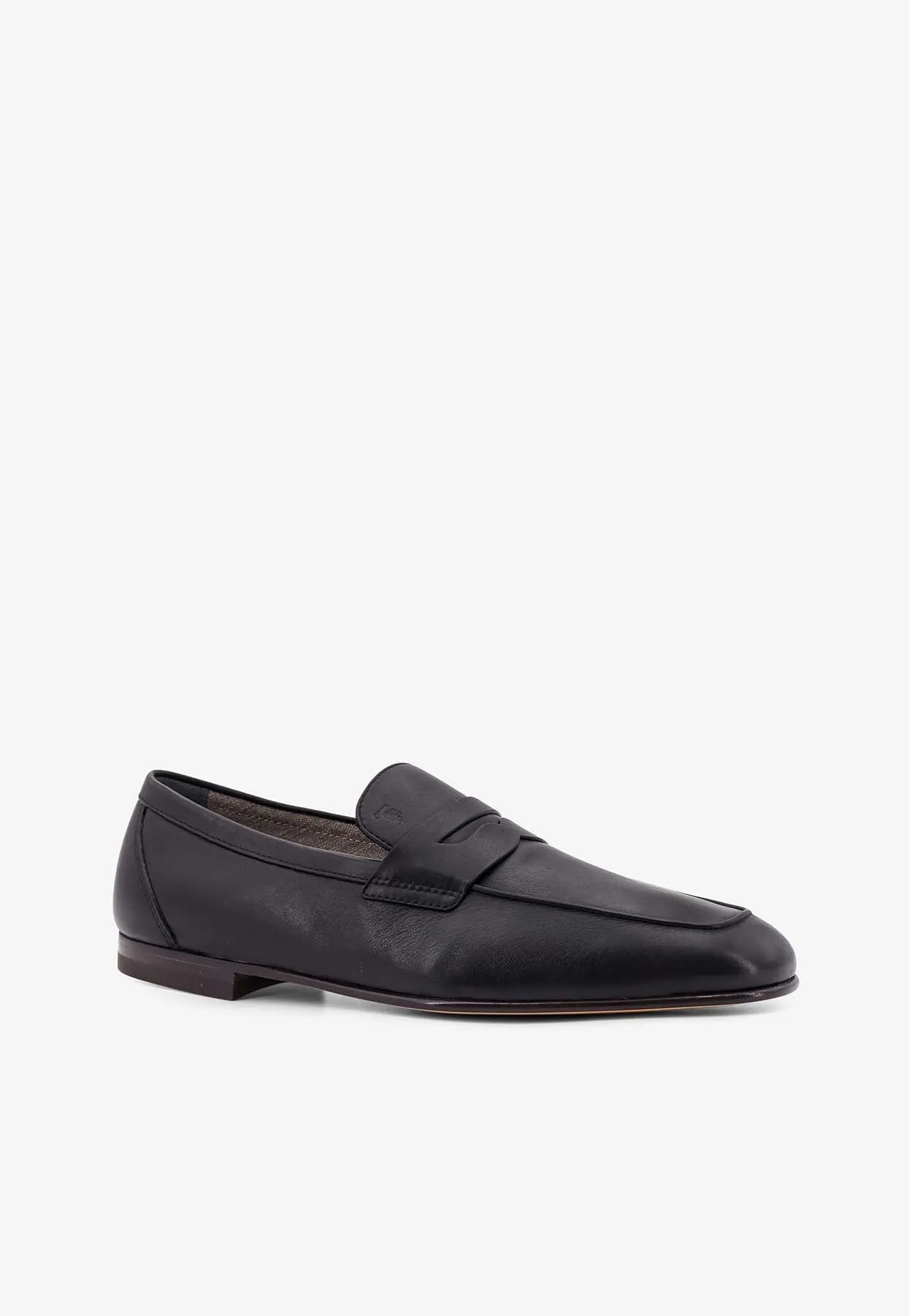 Deconstructed Leather Loafers