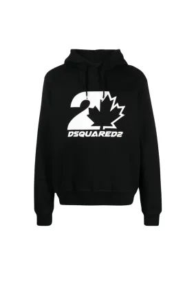 Dsquared2 logo-print cotton drawstring hoodie