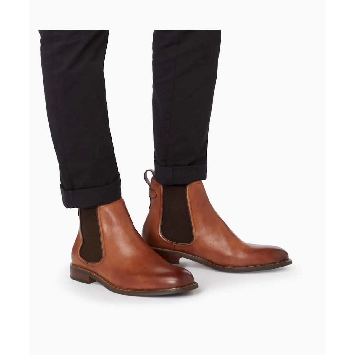 Dune Character Casual Chelsea Boots Tan Leather