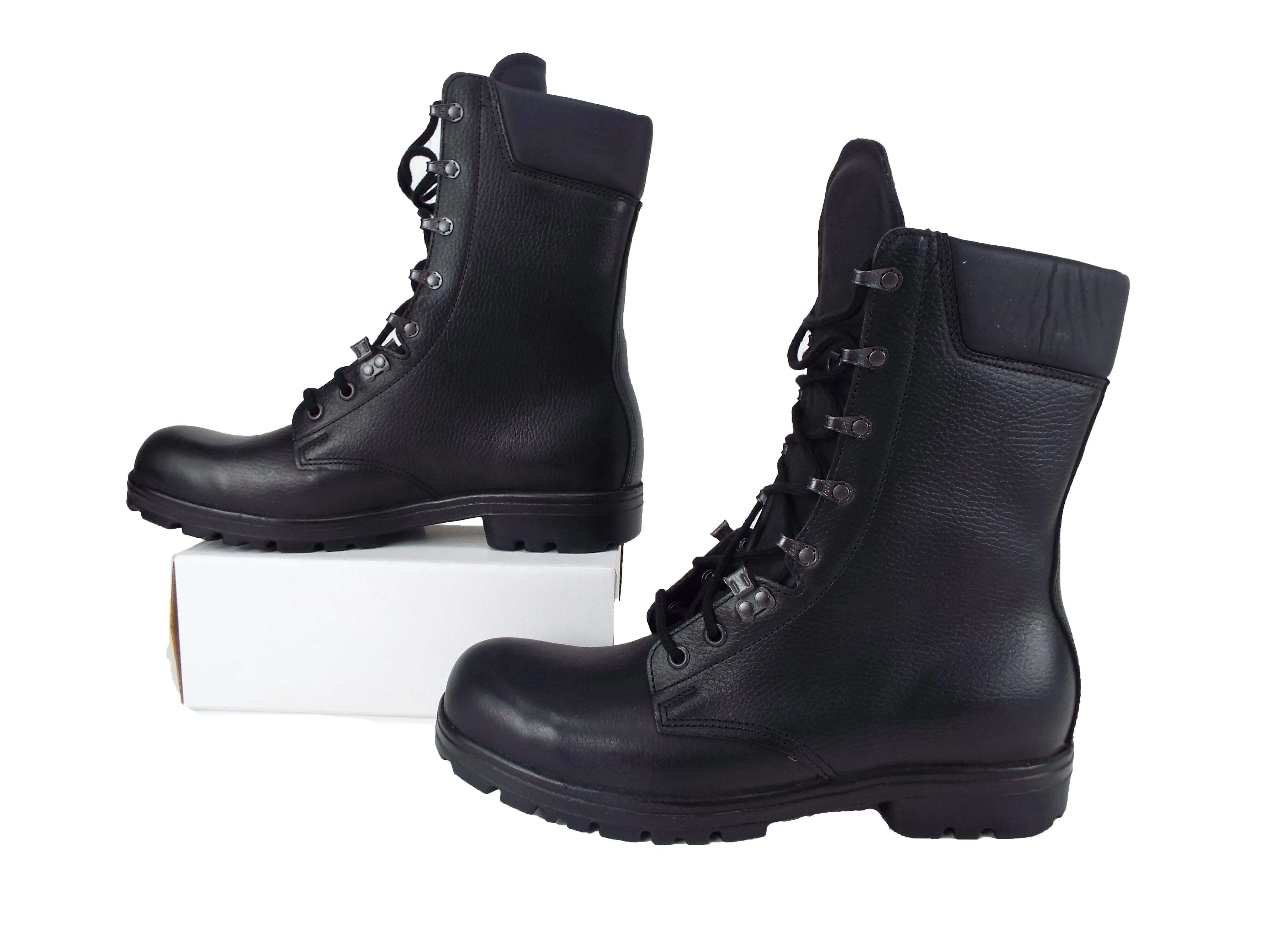 Dutch Army - Black Combat Para Boots - Unissued