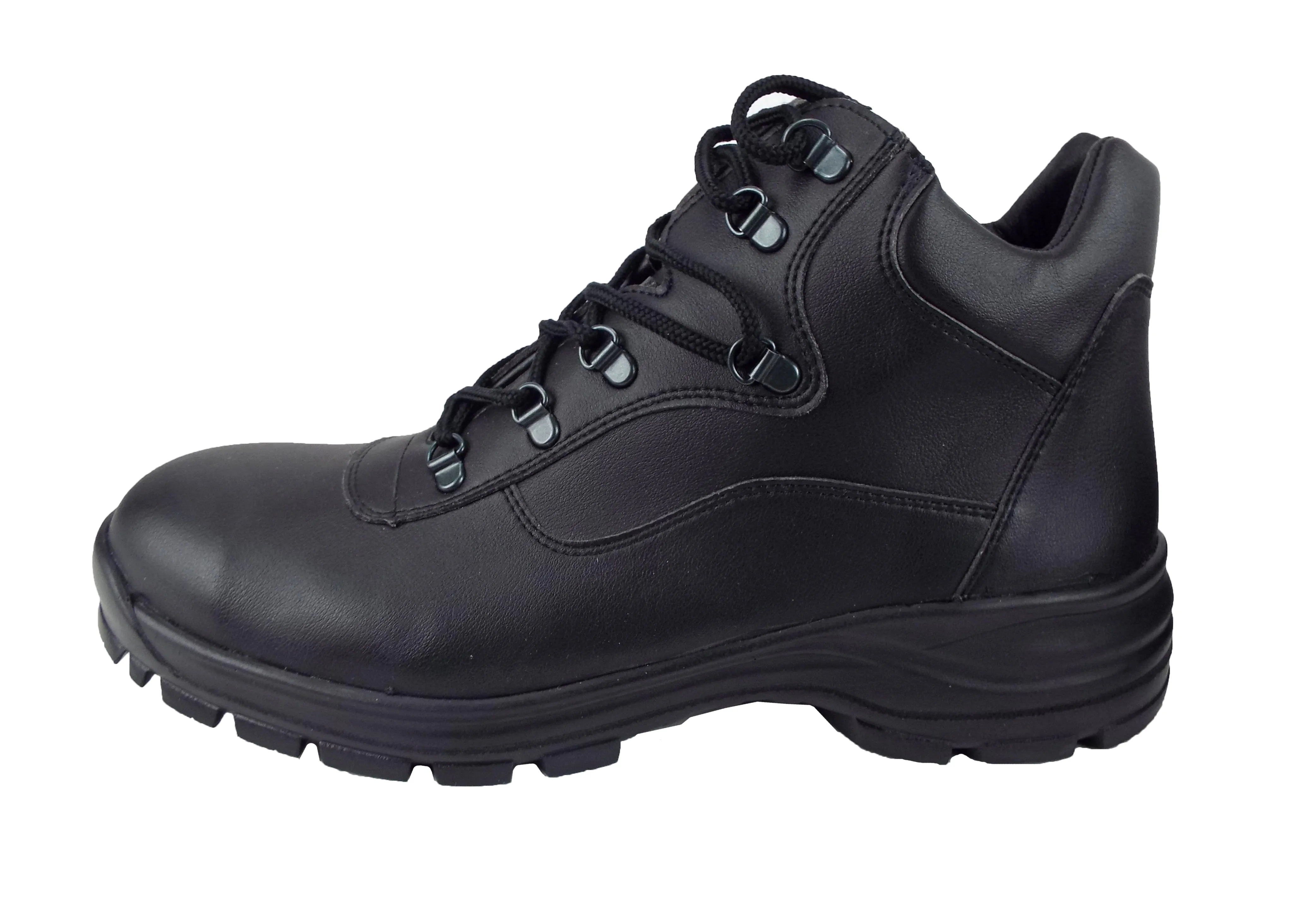 Dutch - Black Ankle Boots - Steel Toe-Cap - Unissued