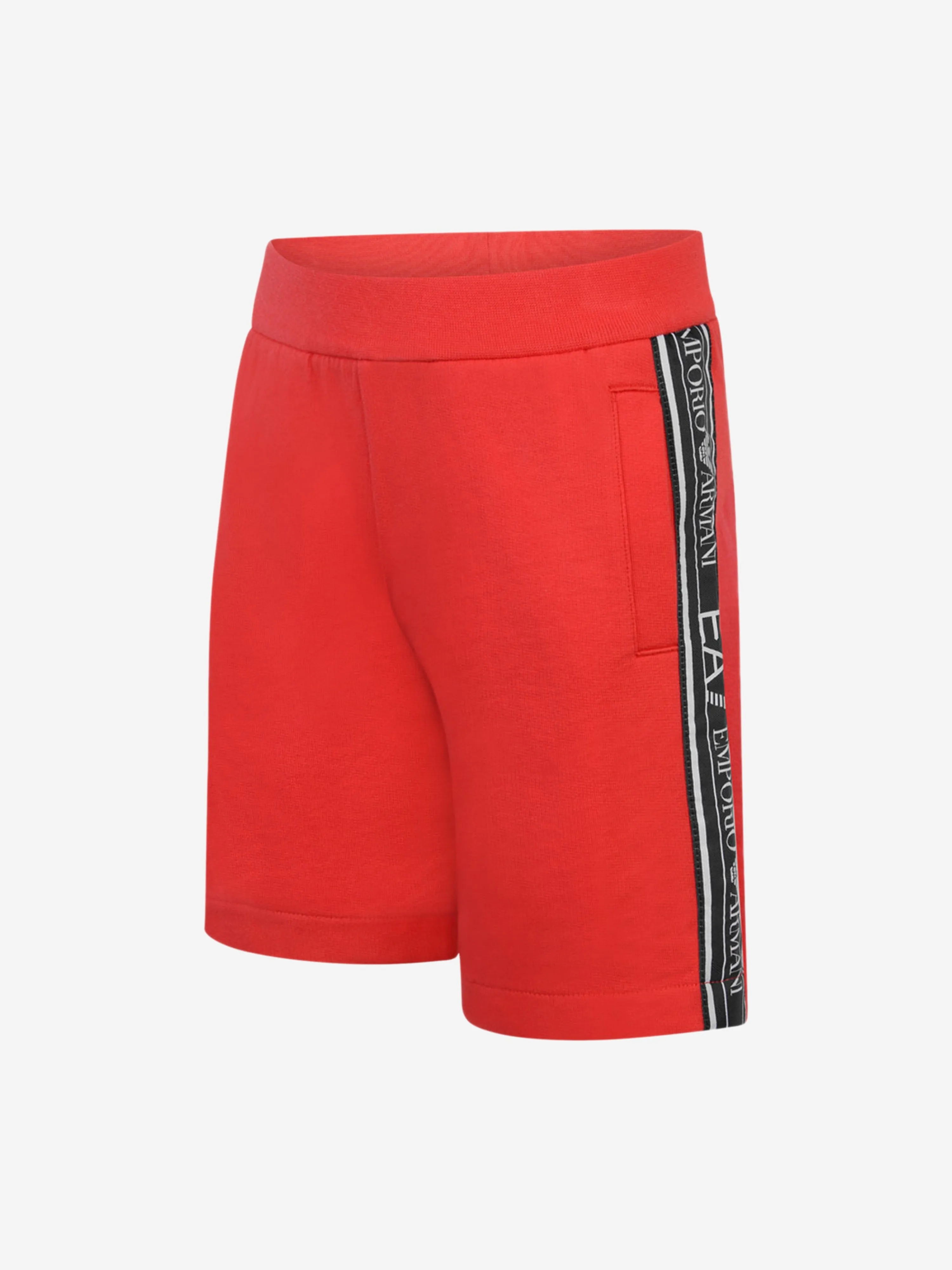 EA7 Emporio Armani Boys Shorts - Cotton Logo Trim Shorts