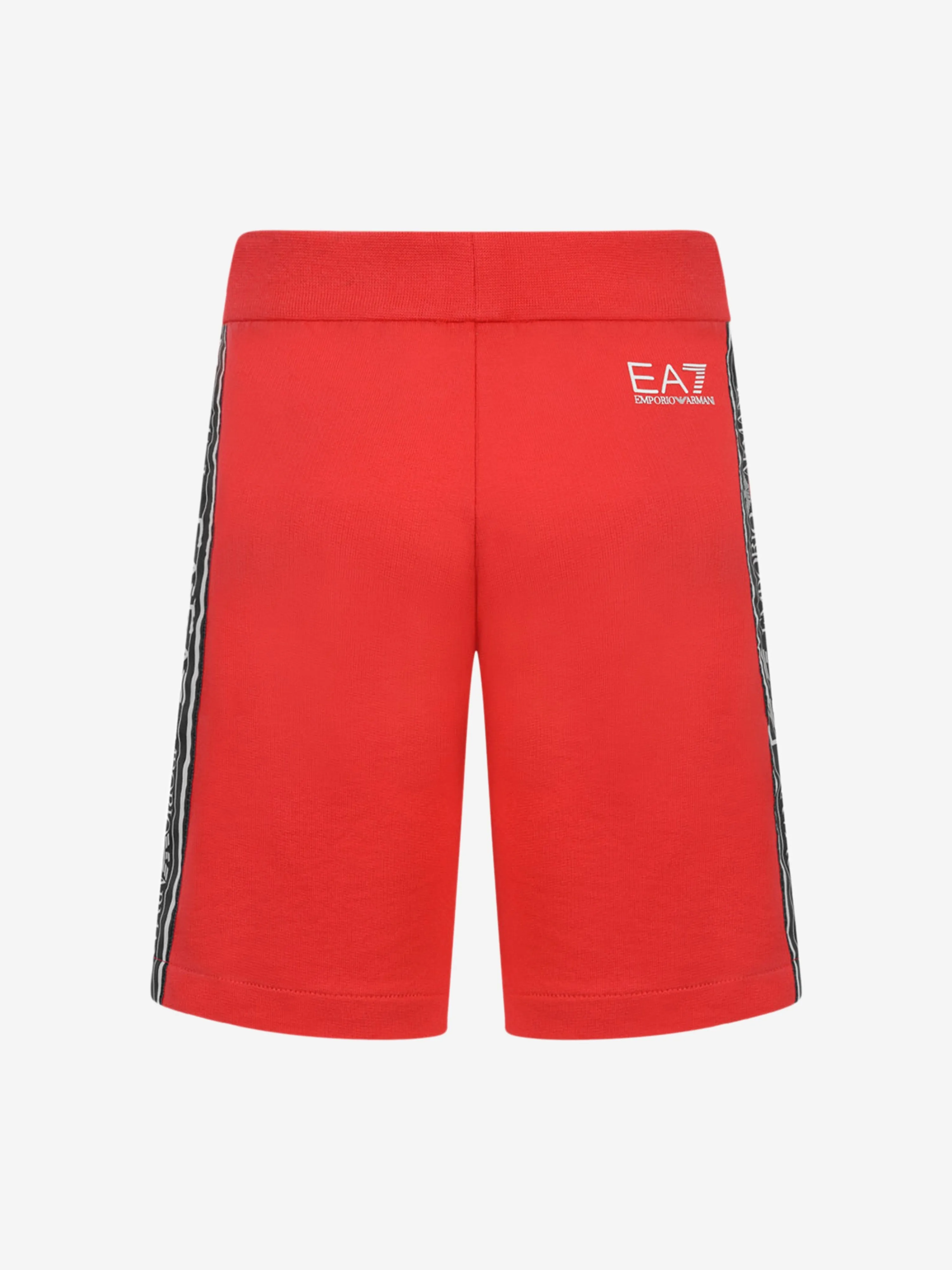 EA7 Emporio Armani Boys Shorts - Cotton Logo Trim Shorts