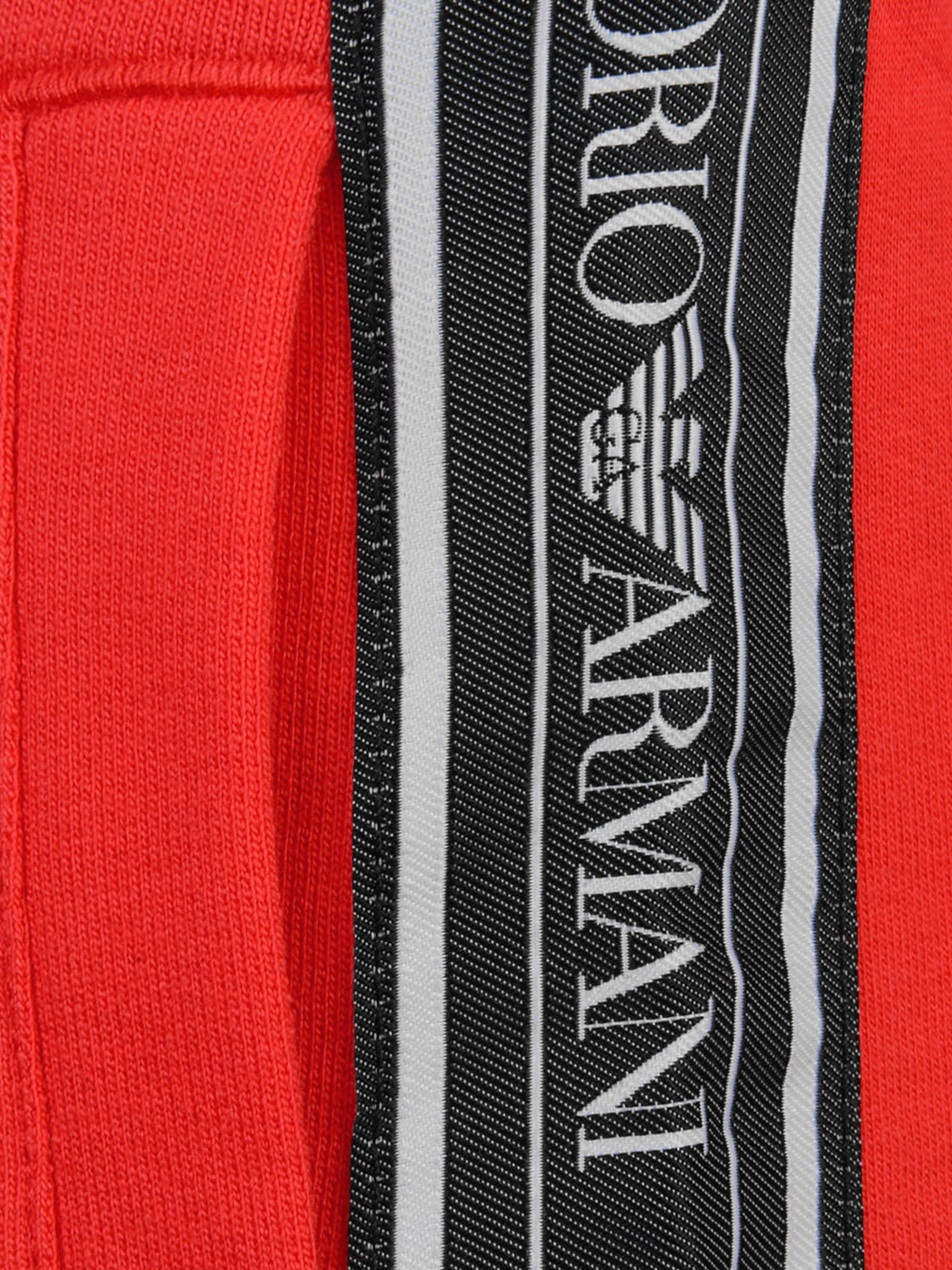 EA7 Emporio Armani Boys Shorts - Cotton Logo Trim Shorts