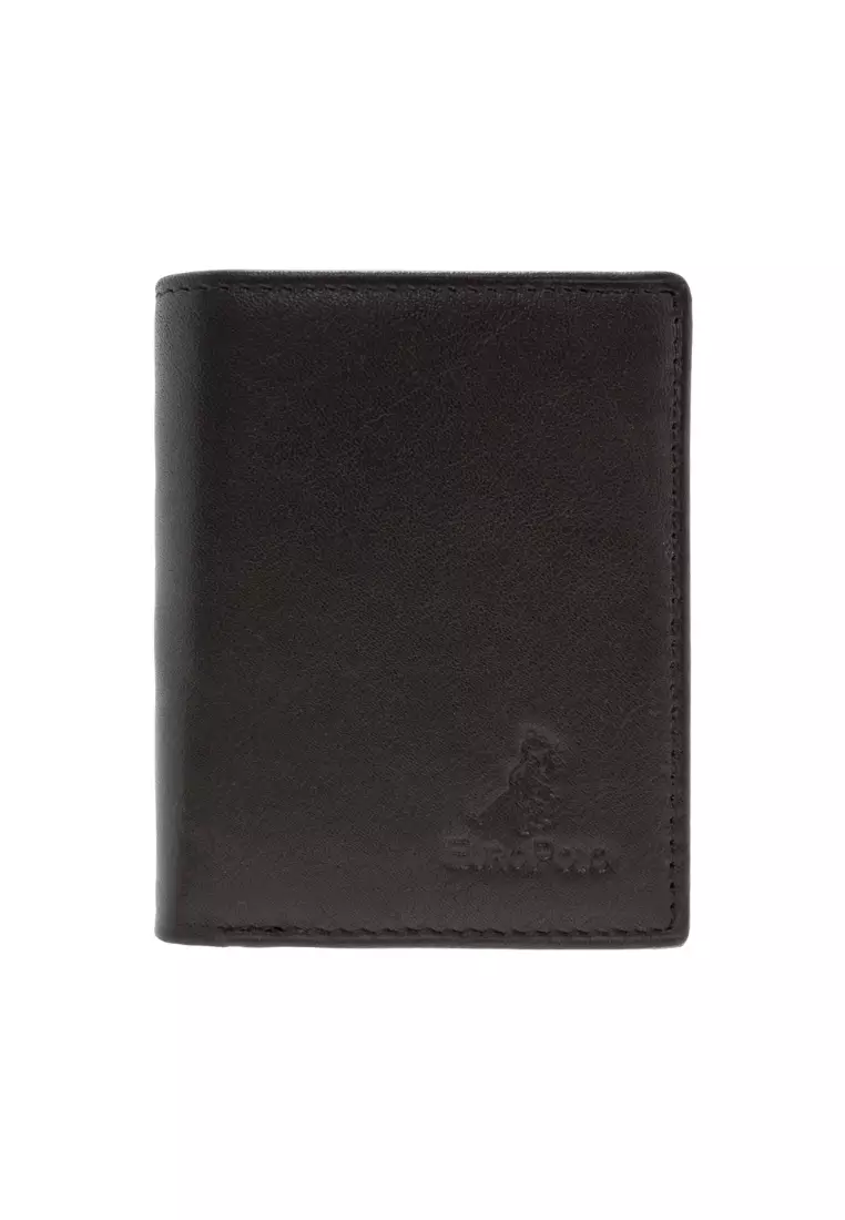 Euro Polo Euro Polo Grain Leather Small Vertical Cards Coin Wallet EWB 40162