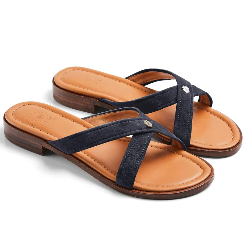 Fairfax and Favor Holkham Ladies Sandals - Navy