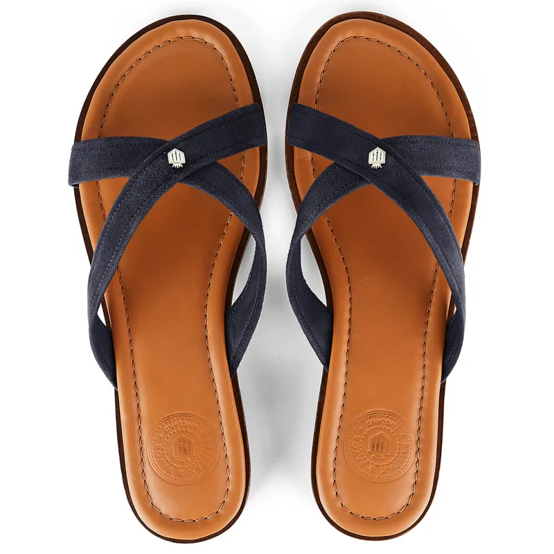 Fairfax and Favor Holkham Ladies Sandals - Navy