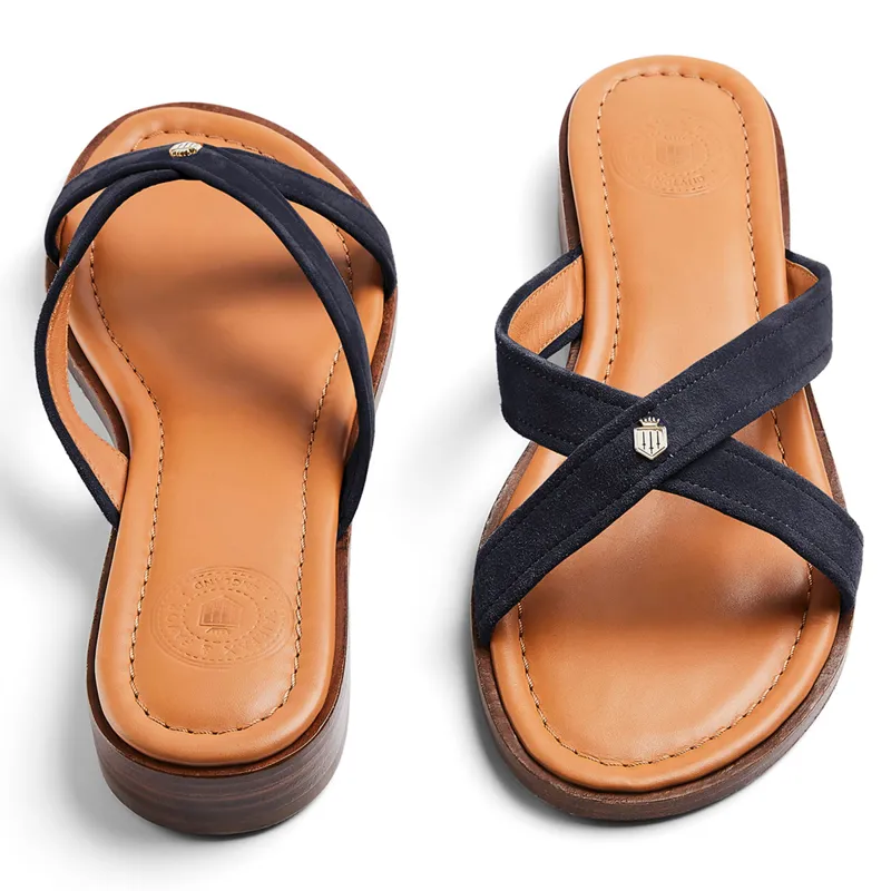 Fairfax and Favor Holkham Ladies Sandals - Navy