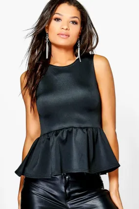 Faith Sleeveless Peplum Top