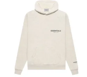 Fear of God Essentials Core Collection Pullover Hoodie Light Heather Oatmeal