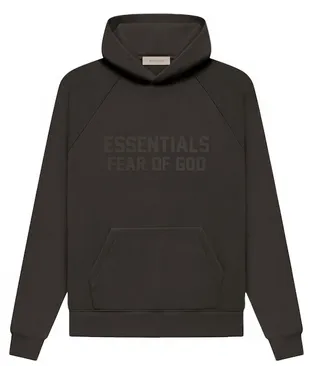 Fear of God Essentials Hoodie Off Black