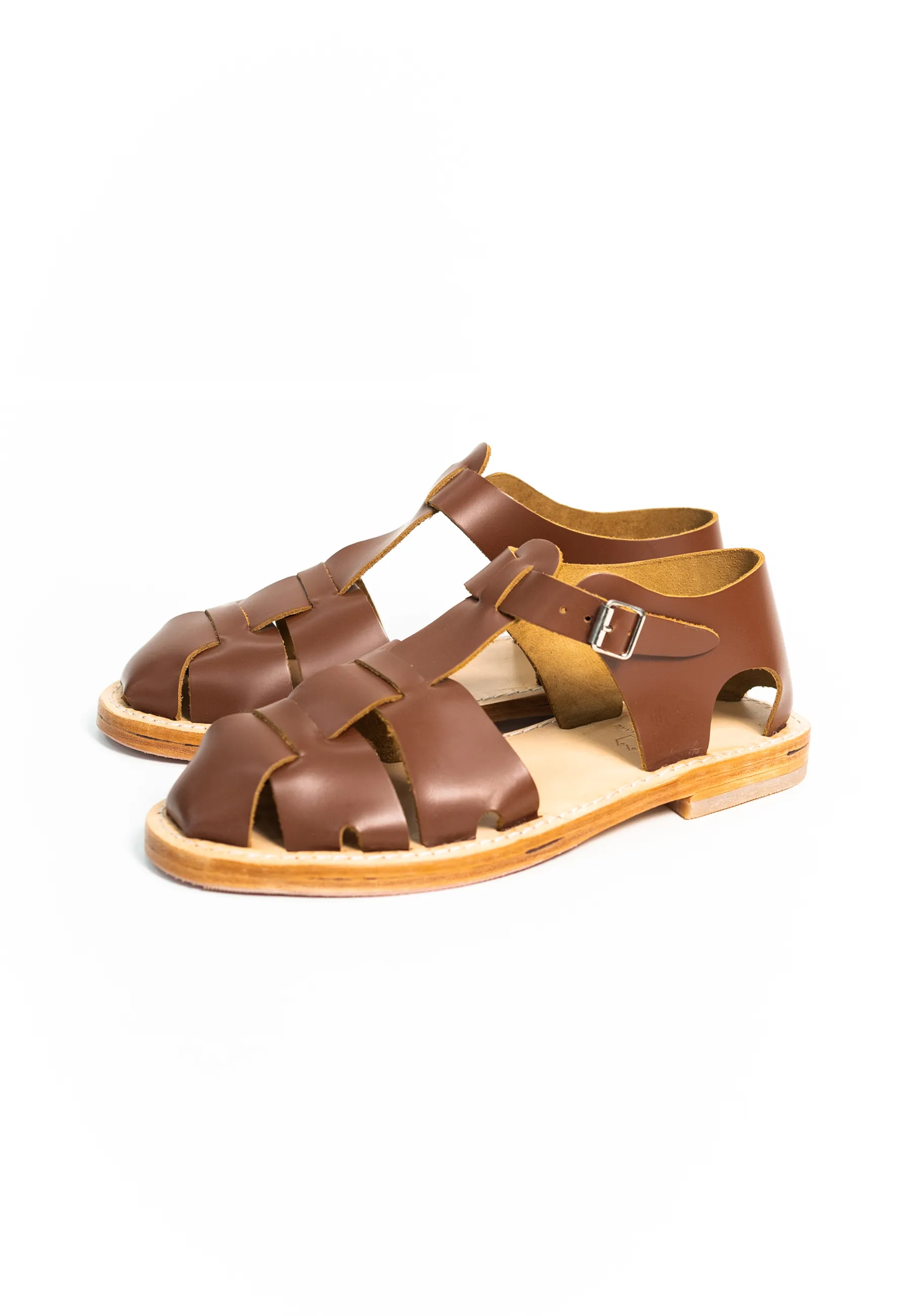 FRENCH MILITARY SANDALS BROWN