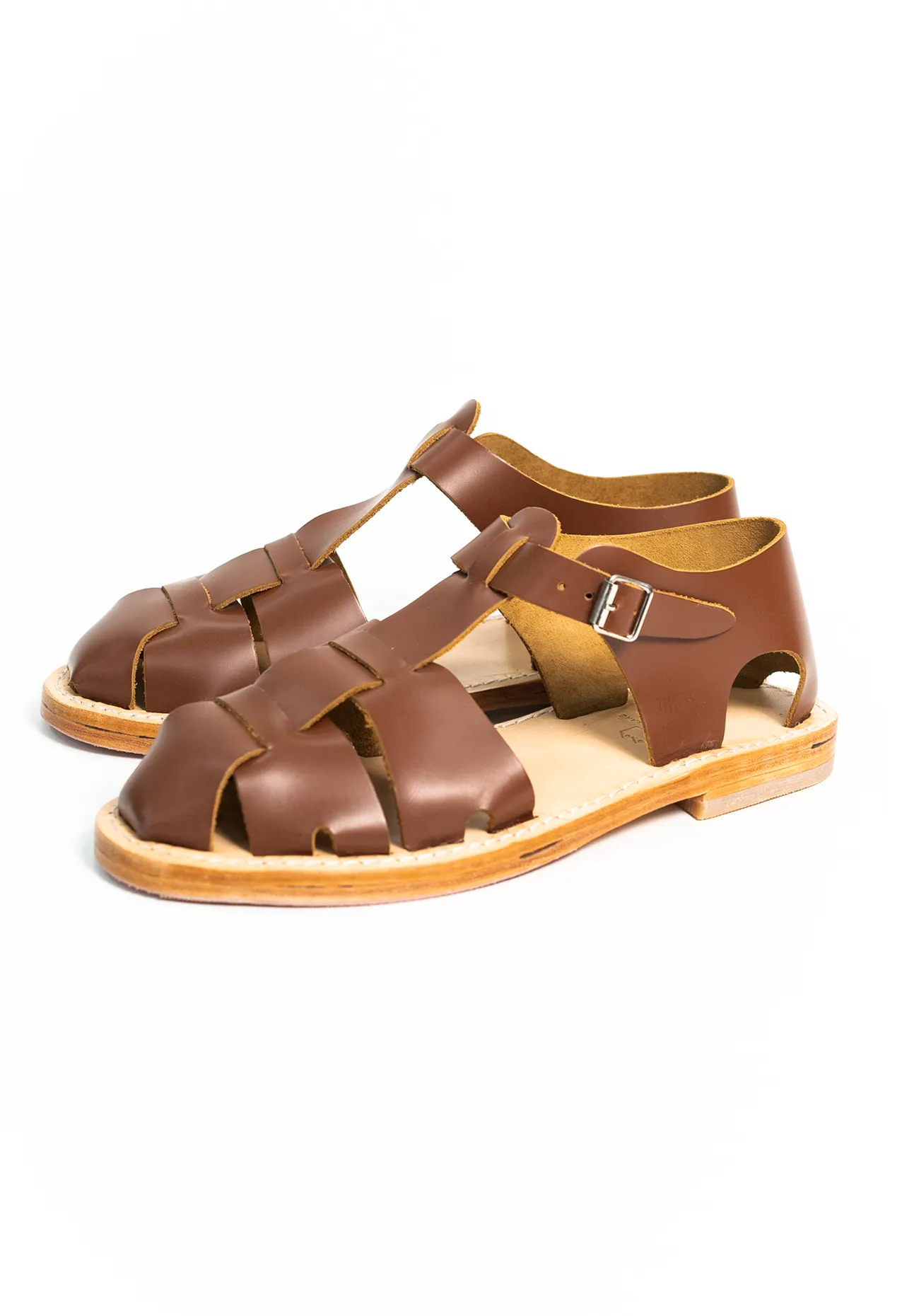 FRENCH MILITARY SANDALS BROWN