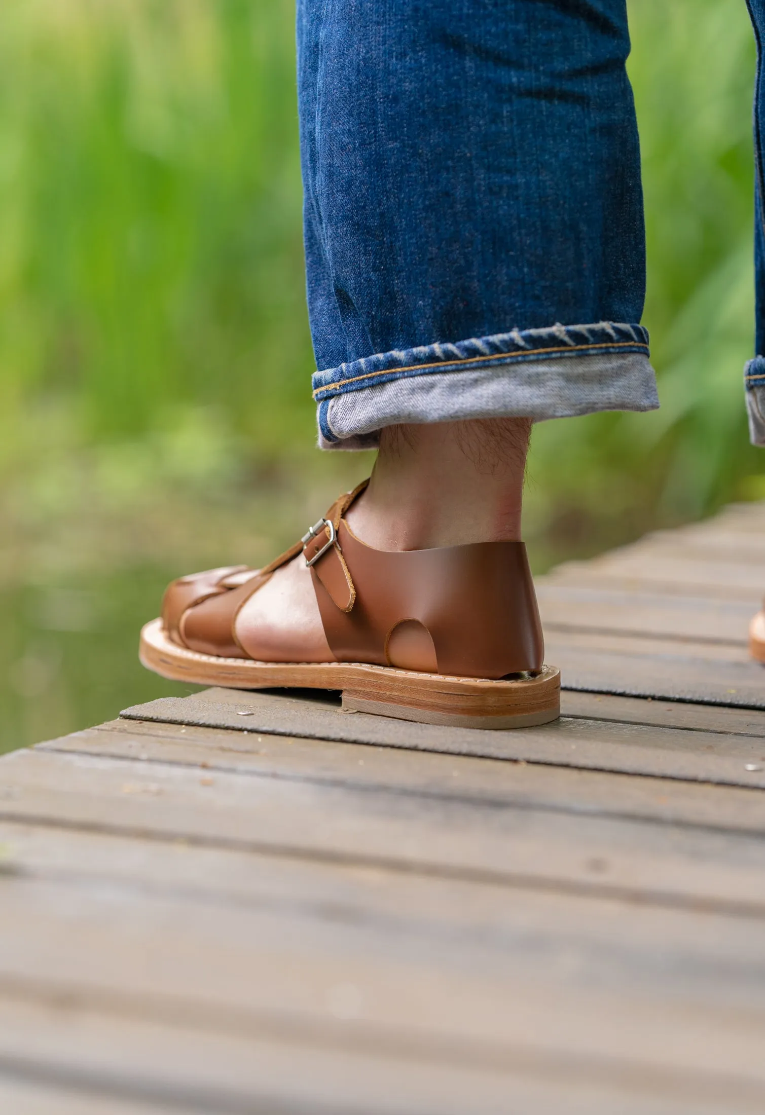 FRENCH MILITARY SANDALS BROWN