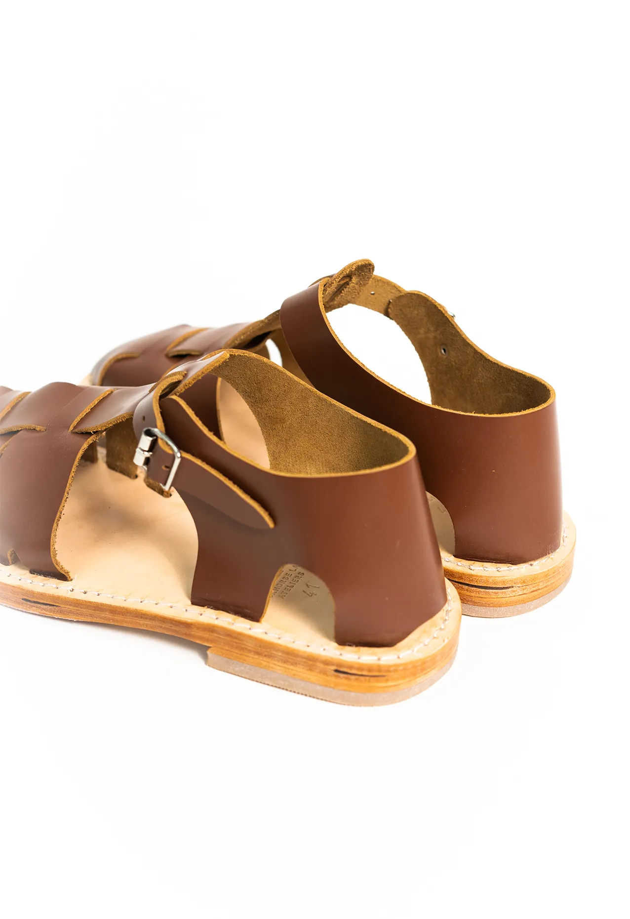 FRENCH MILITARY SANDALS BROWN