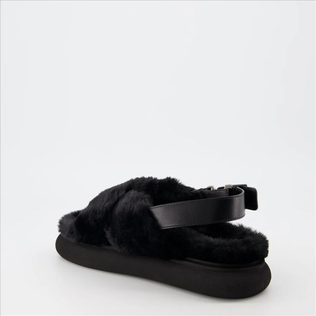 Fur Sandals