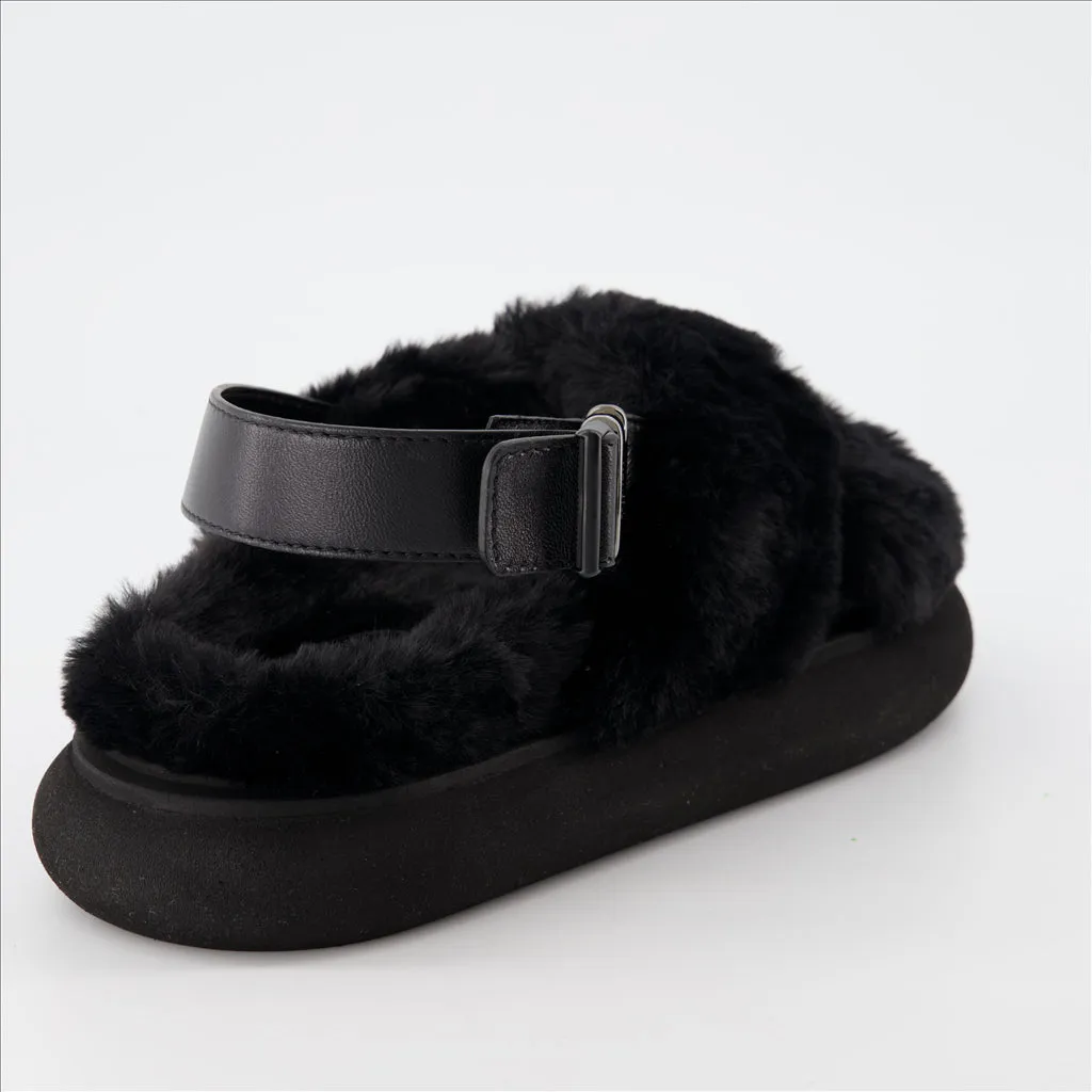 Fur Sandals