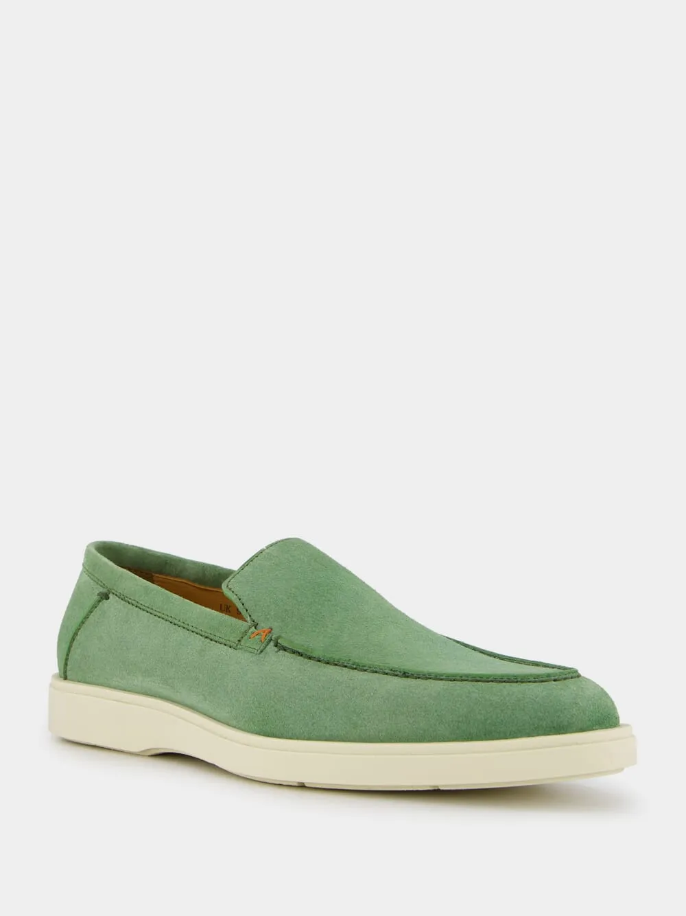 Green Nubuck Loafers