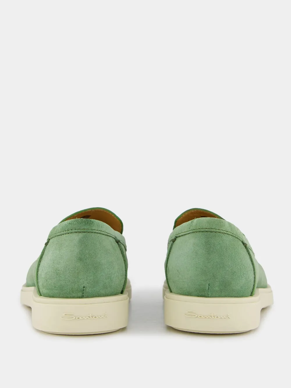 Green Nubuck Loafers