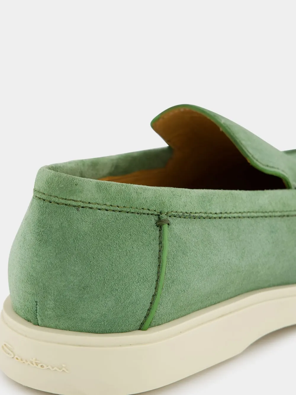 Green Nubuck Loafers