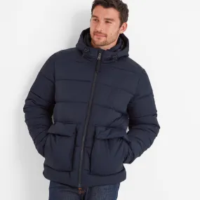 Hamilton Mens Padded Parka - Dark Indigo