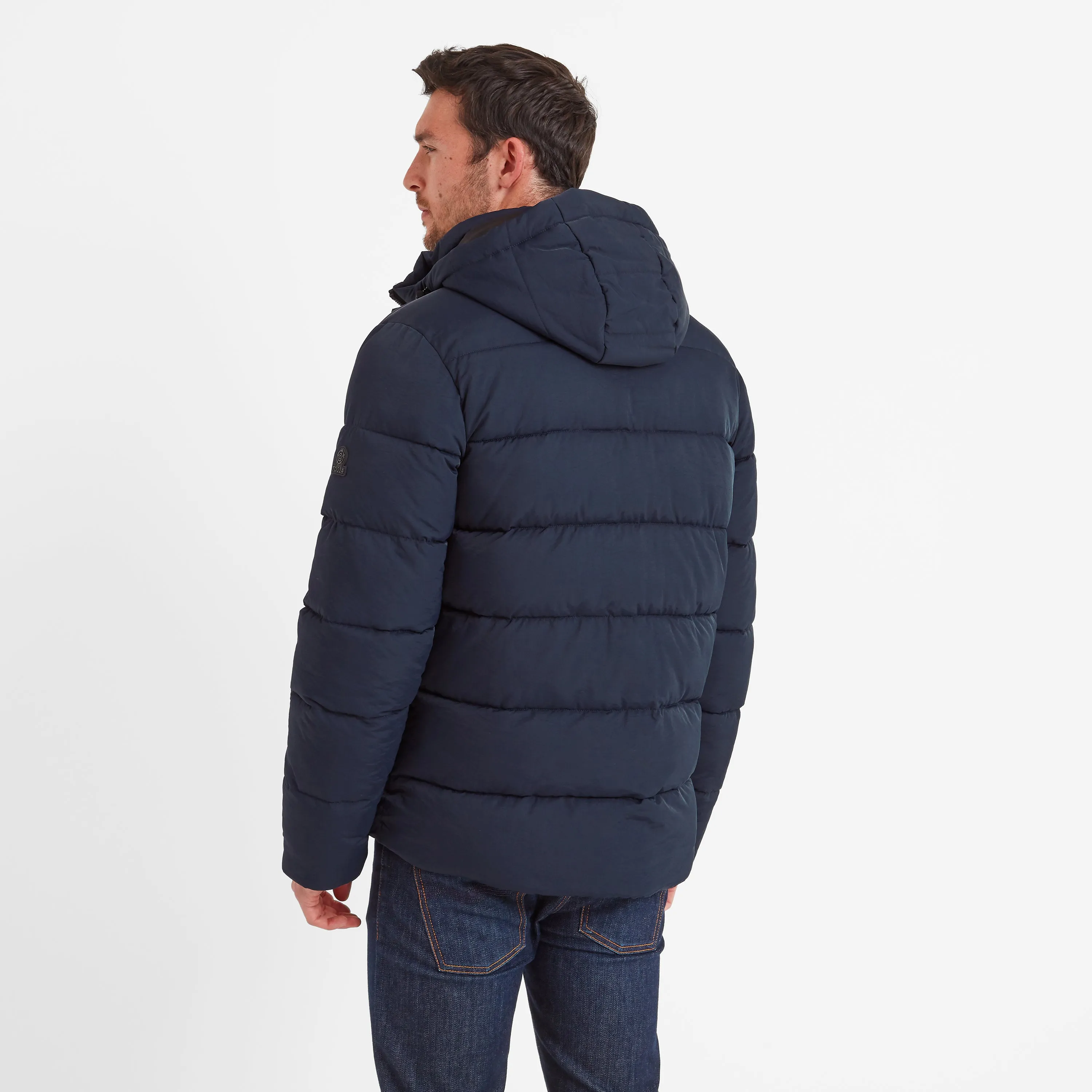 Hamilton Mens Padded Parka - Dark Indigo