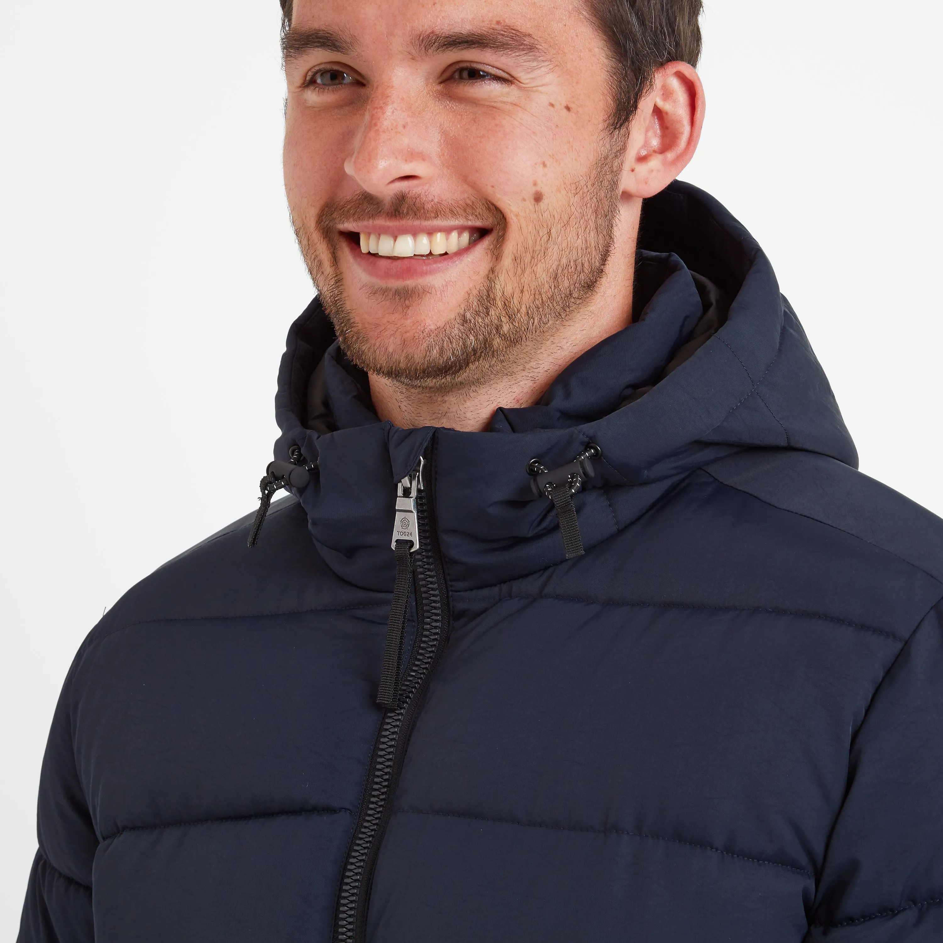 Hamilton Mens Padded Parka - Dark Indigo