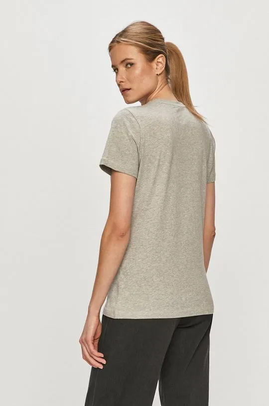 Helly Hansen cotton t-shirt gray color