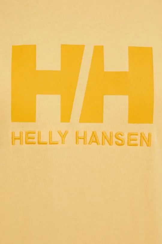 Helly Hansen cotton t-shirt orange color