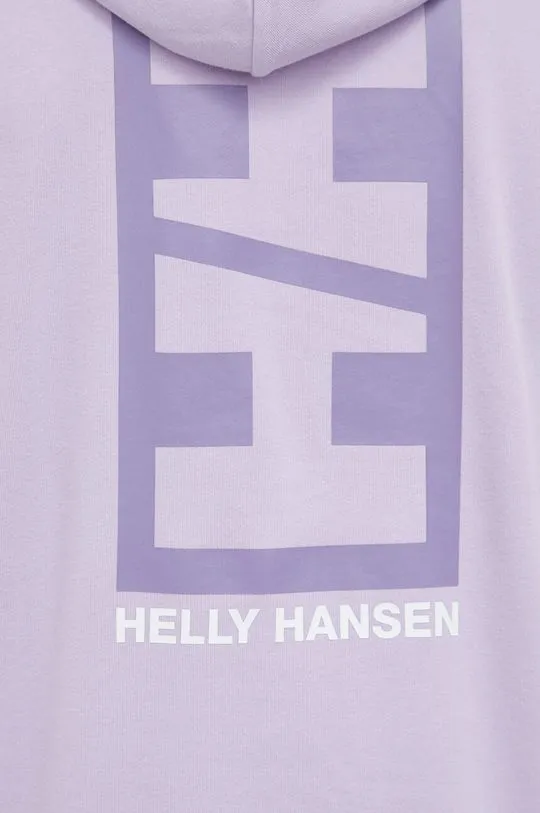 Helly Hansen sweatshirt men's violet color