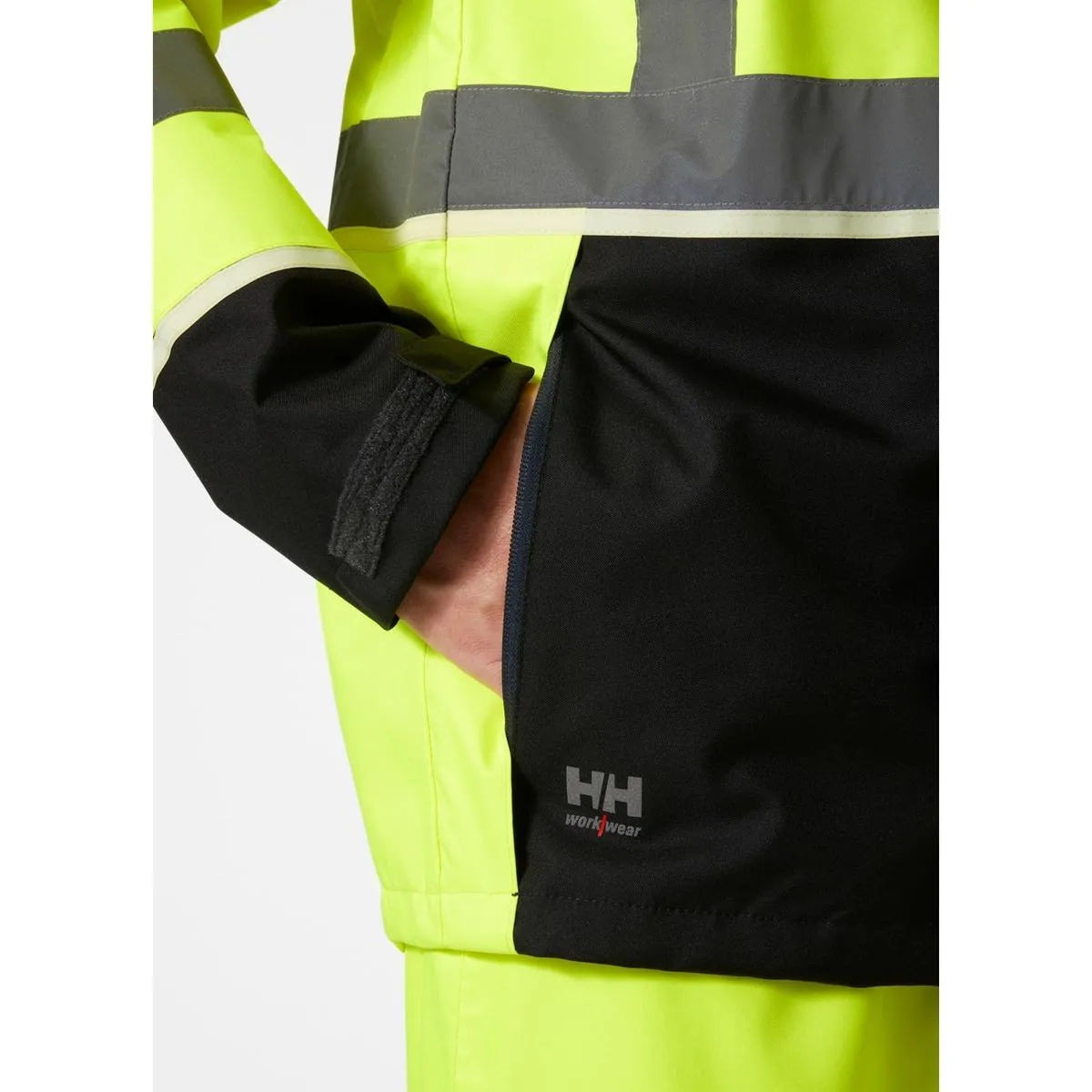 Helly Hansen UC-ME Shell Jacket Hi Vis Yellow/Ebony