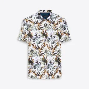 HENDRIX Palm Leaf Print Polo