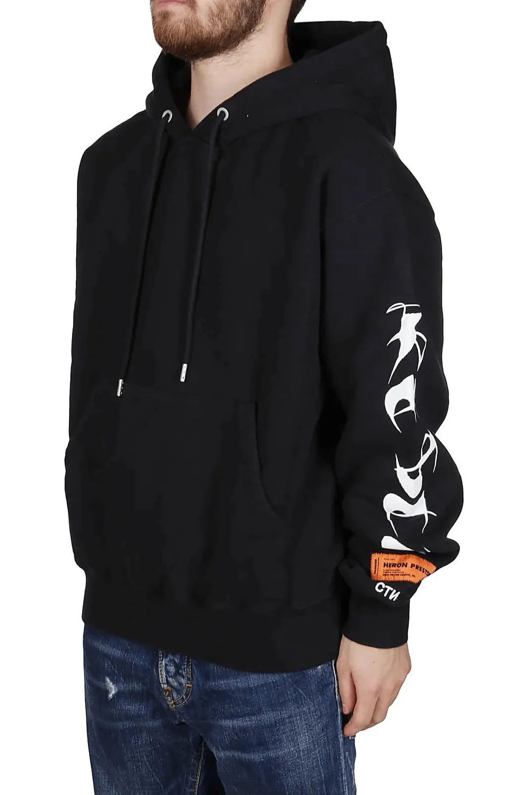 Heron Preston Hoodie HP Brush Black