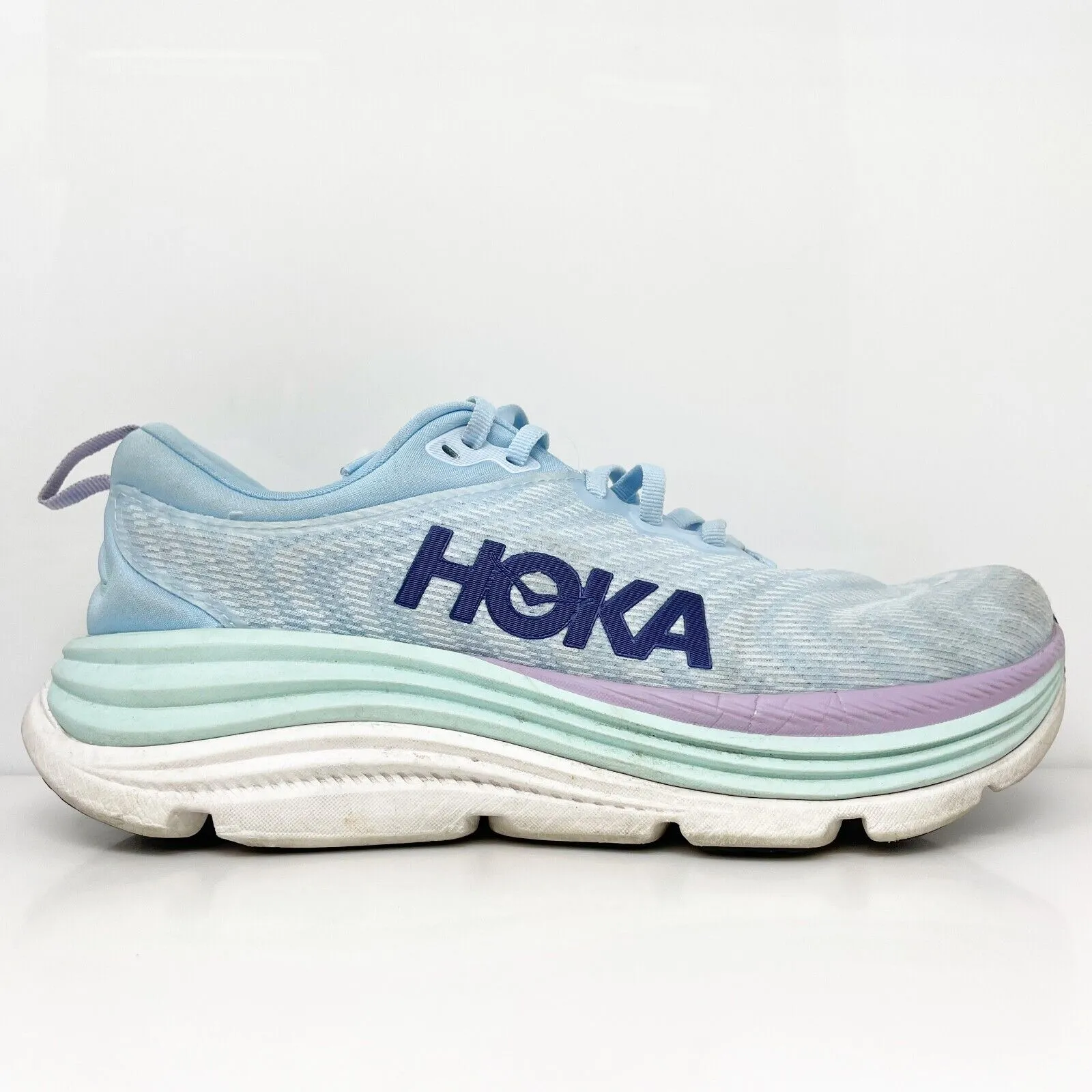 Hoka One One Womens Gaviota 5 1134235 ABSO Blue Running Shoes Sneakers Size 9 B