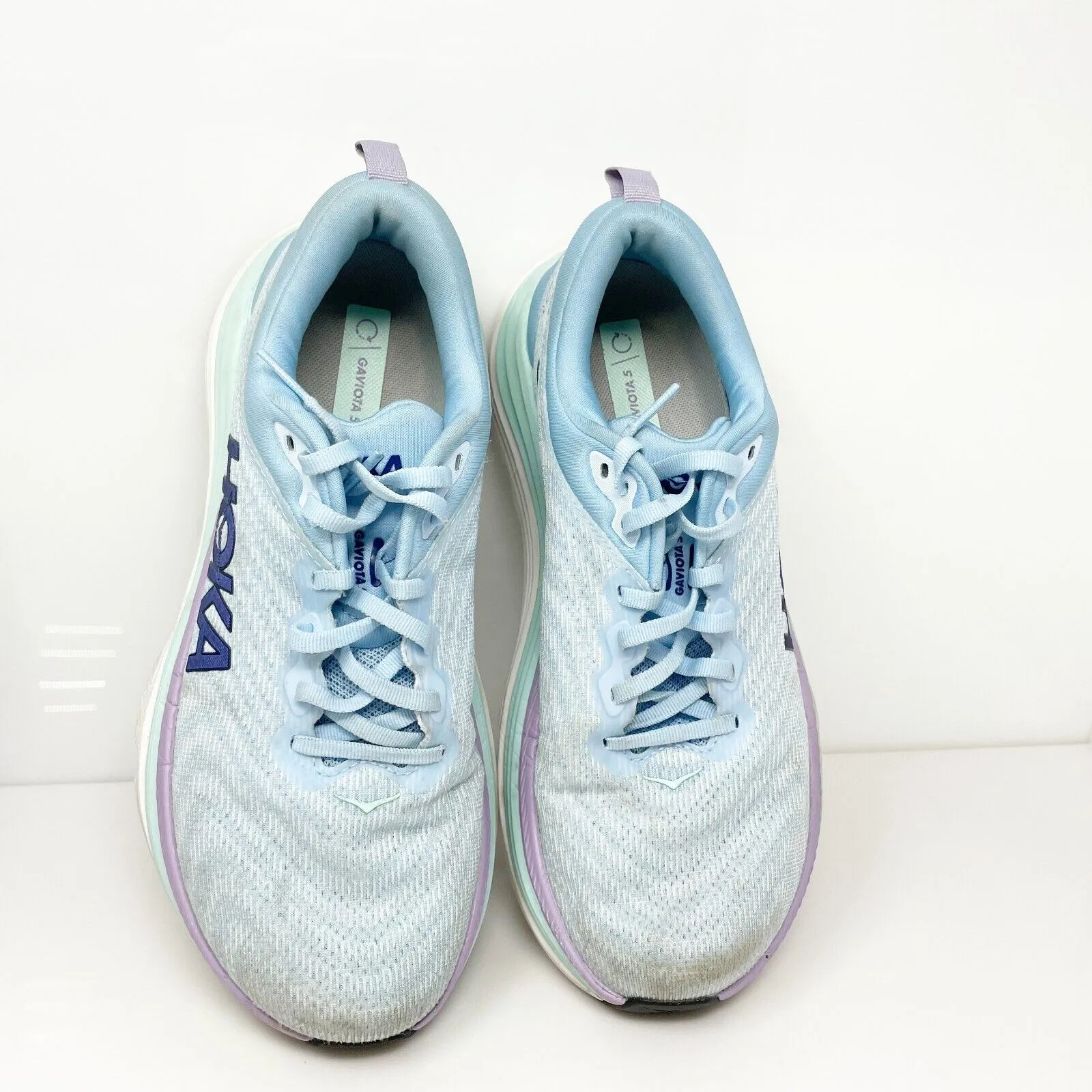 Hoka One One Womens Gaviota 5 1134235 ABSO Blue Running Shoes Sneakers Size 9 B