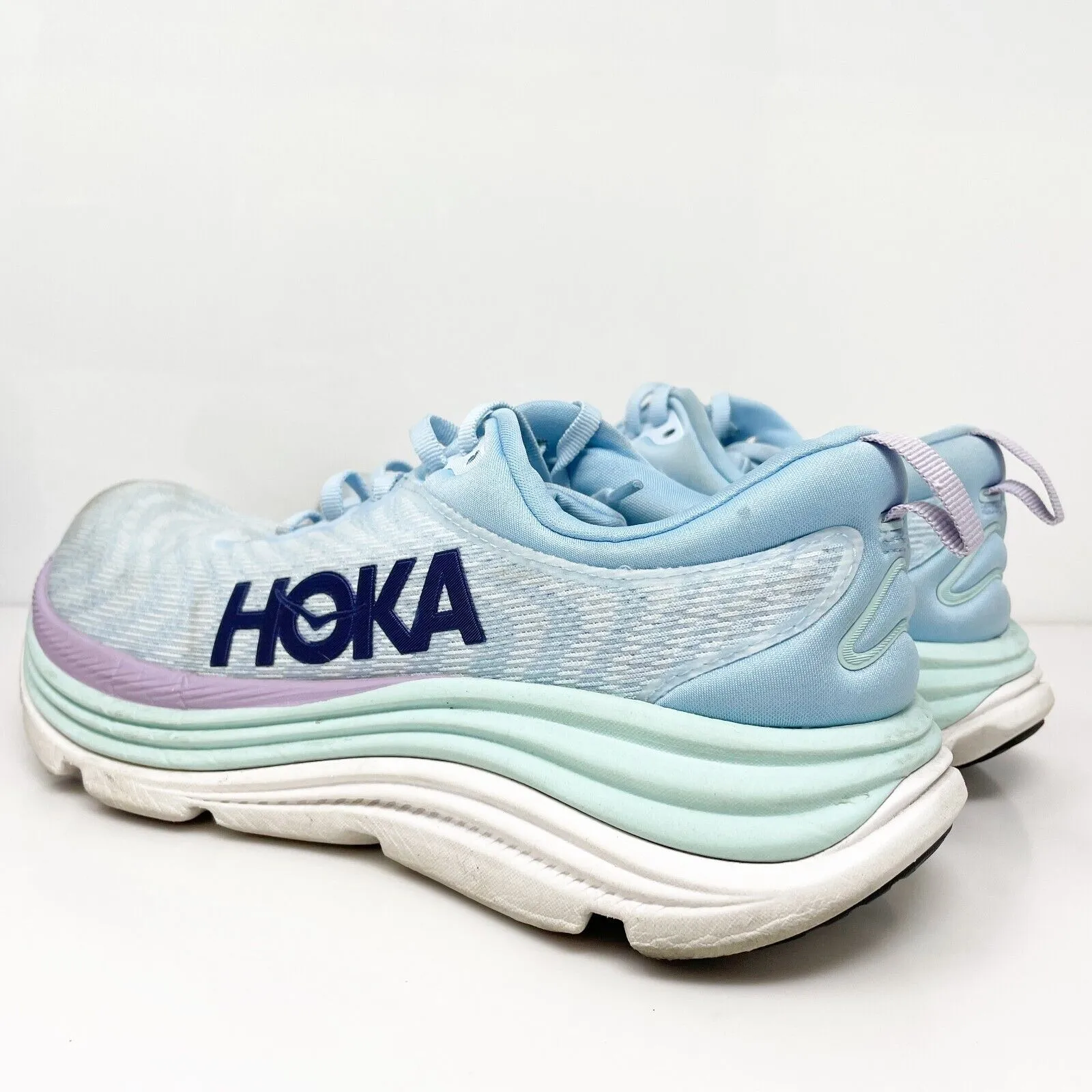 Hoka One One Womens Gaviota 5 1134235 ABSO Blue Running Shoes Sneakers Size 9 B