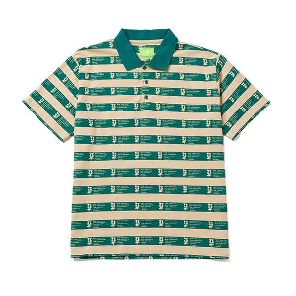 Huf Cartwright Printed Polo Tan