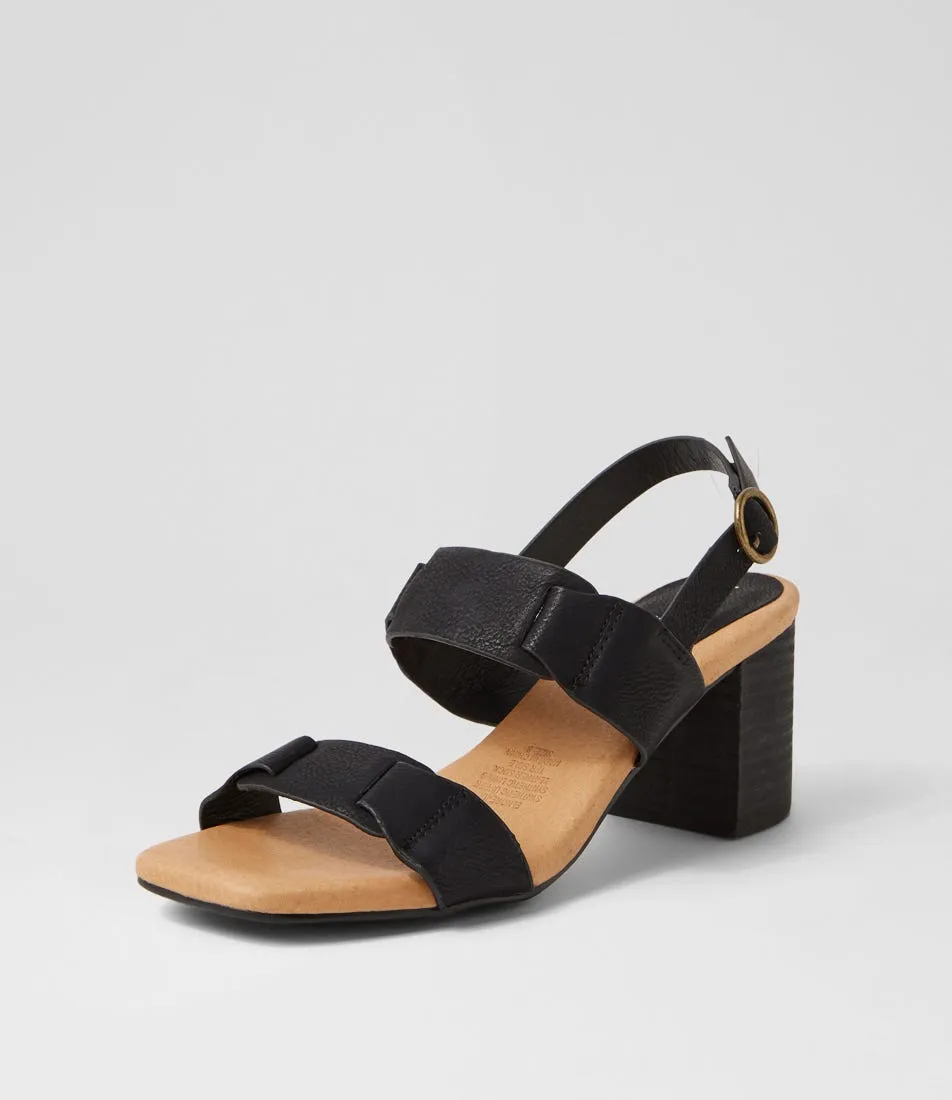 I LOVE BILLY Elnore Black Brush Sandals