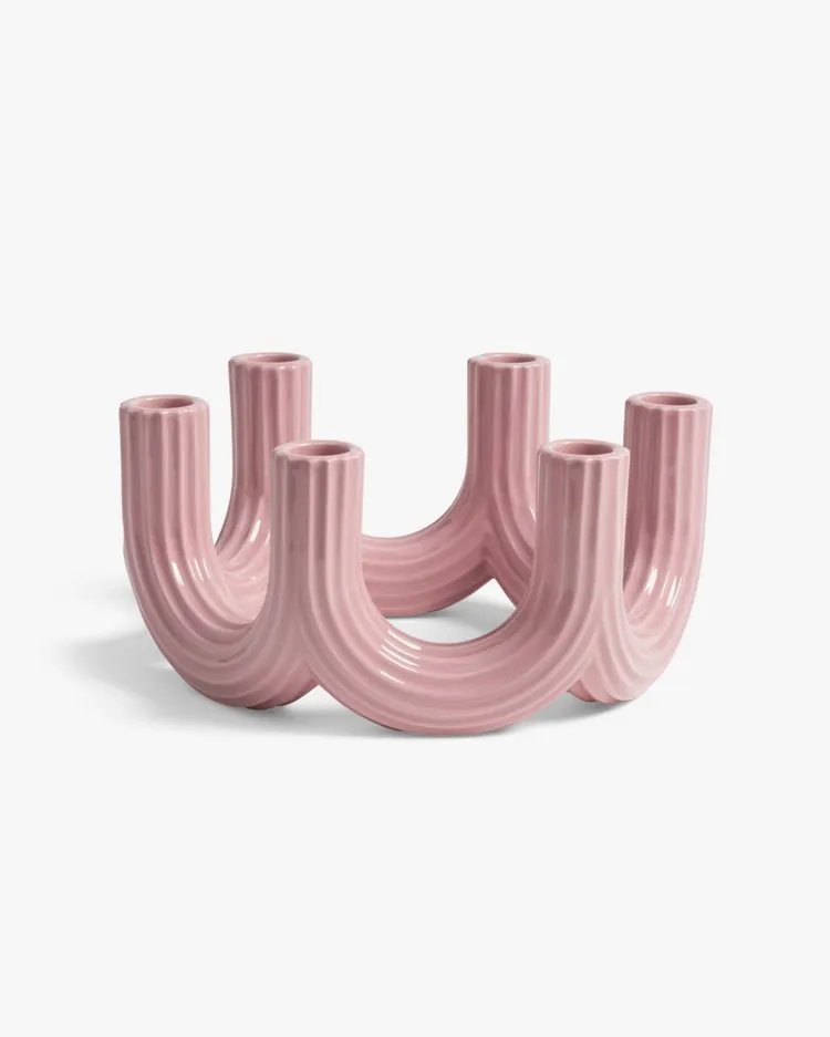 &Klevering Churros Candle Holder Pink