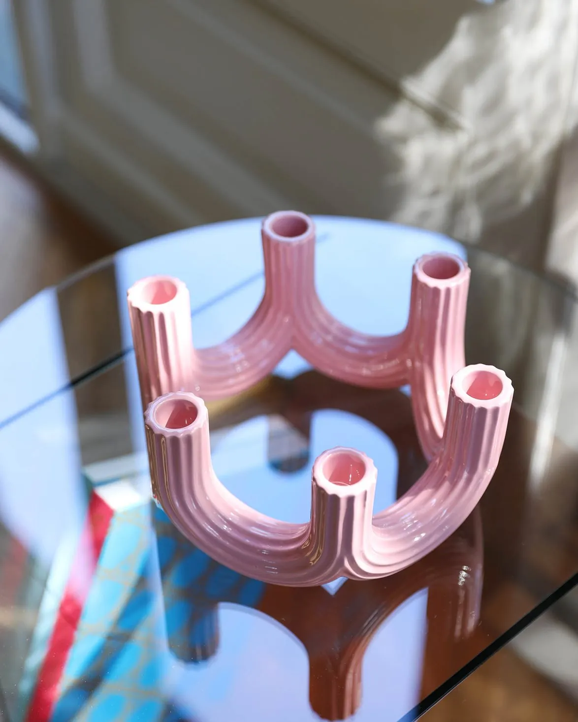 &Klevering Churros Candle Holder Pink