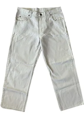 Lee Brooklyn Jeans Baggy Relax Fit Vintage Denim Ivory Size W32 L26.5 - Pepper Tree London