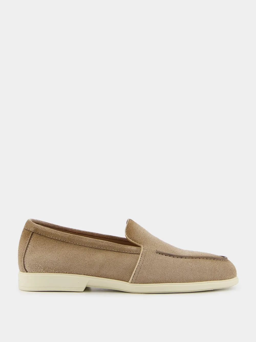 Malibu Beige Suede Loafers