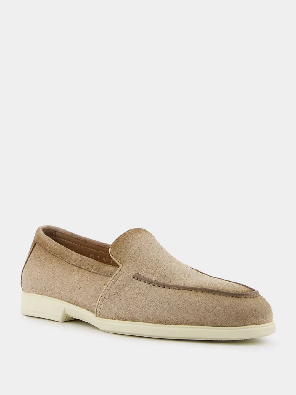 Malibu Beige Suede Loafers