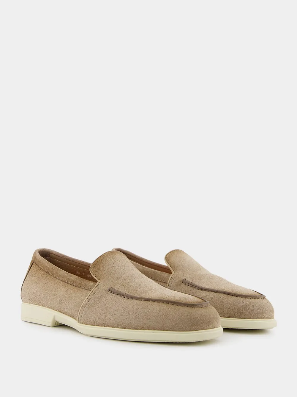 Malibu Beige Suede Loafers